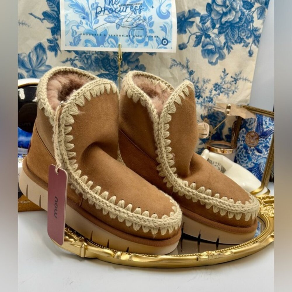 🆕 MOU 🧿 NWT WOB Cognac Eskimo 18 BOUNCE, Sz EU 37 - Picture 14 of 14